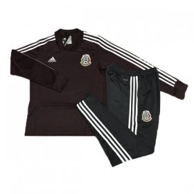 México Sweat de Treino Conjunto 2018 Castanho